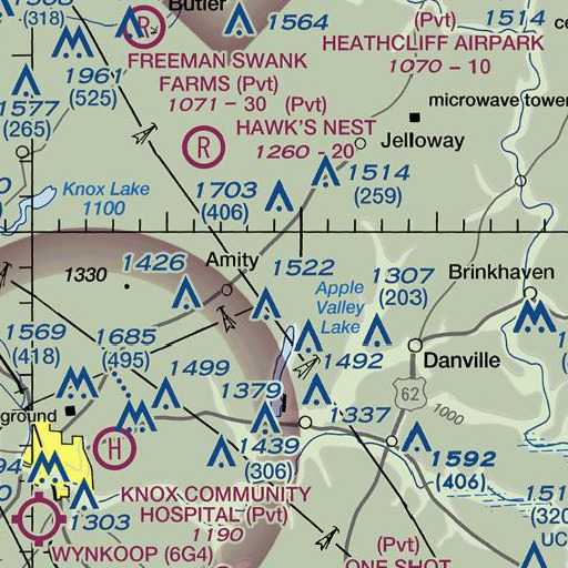 FAA VFR chart of School Number 7 (historical), OH