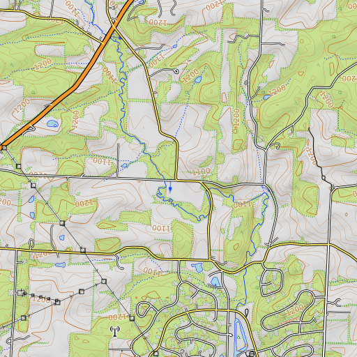OpenTopoMap map of School Number 7 (historical), OH