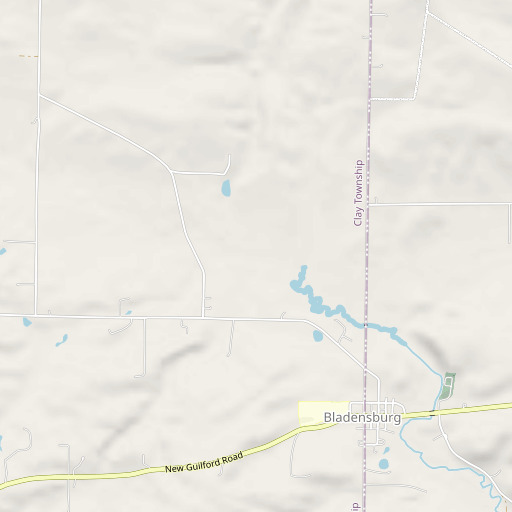 OpenStreetMap map of Tomaky Branch, OH