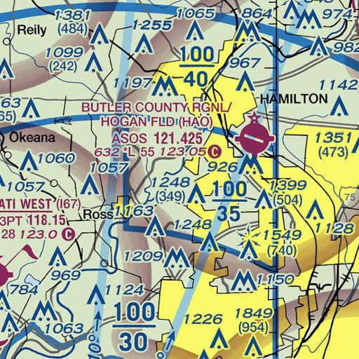 FAA VFR chart of School Number 9 (historical), OH