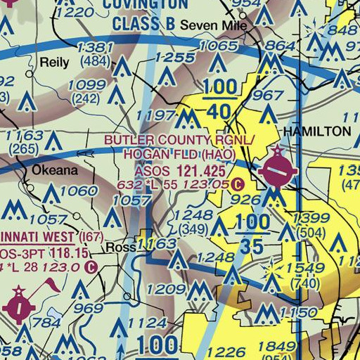 FAA VFR chart of School Number 2 (historical), OH