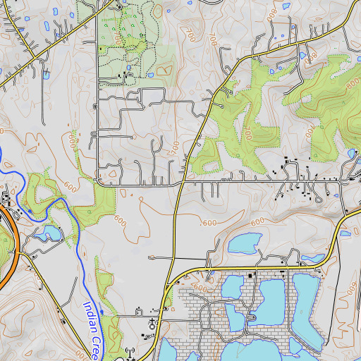 OpenTopoMap map of School Number 2 (historical), OH