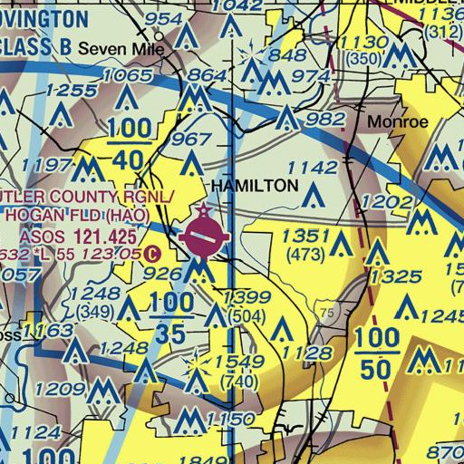 FAA VFR chart of School Number 3 (historical), OH