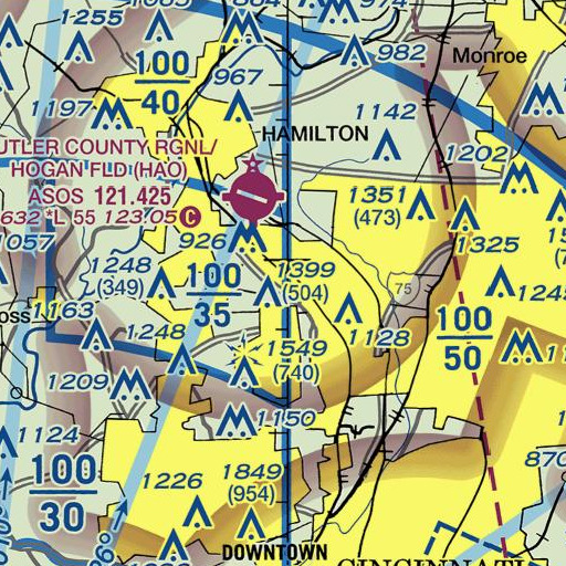 FAA VFR chart of School Number 1 (historical), OH