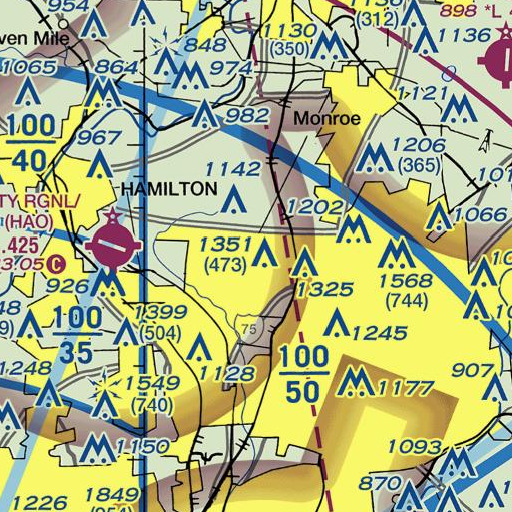 FAA VFR chart of School Number 4 (historical), OH