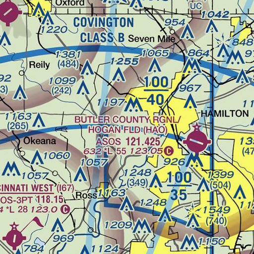 FAA VFR chart of School Number 1 (historical), OH