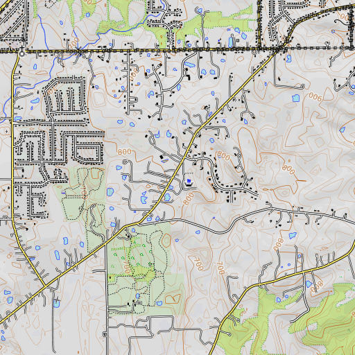 OpenTopoMap map of School Number 1 (historical), OH