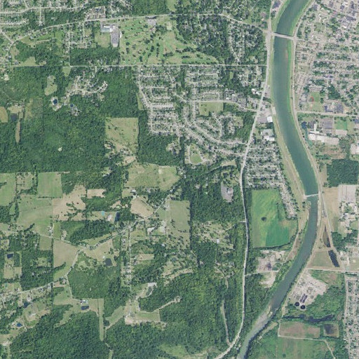 Aerial imagery of School Number 1 (historical), OH