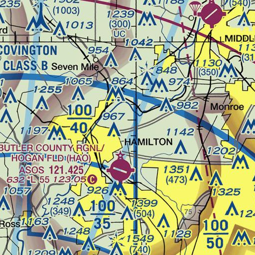 FAA VFR chart of School Number 2 (historical), OH