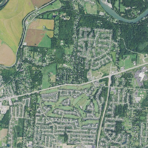 Aerial imagery of School Number 2 (historical), OH