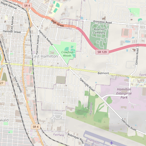 OpenStreetMap map of School Number 4 (historical), OH