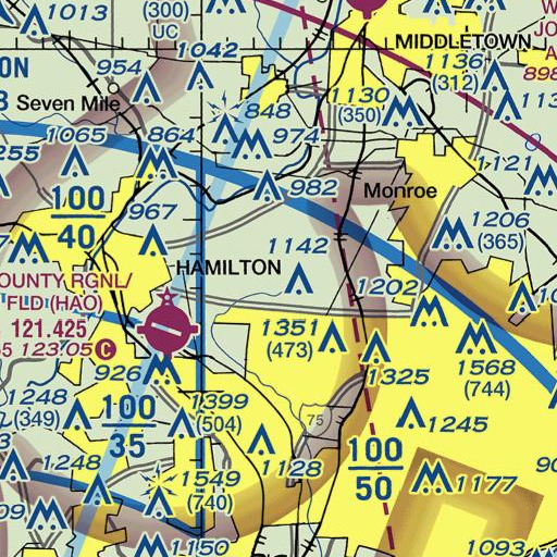 FAA VFR chart of School Number 6 (historical), OH