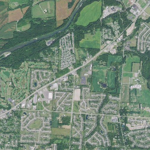Aerial imagery of School Number 7 (historical), OH