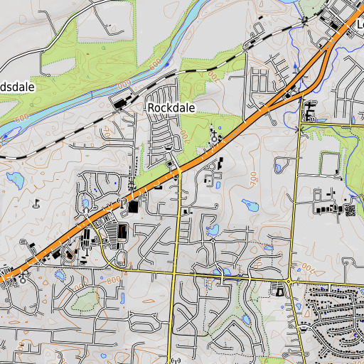 OpenTopoMap map of School Number 7 (historical), OH