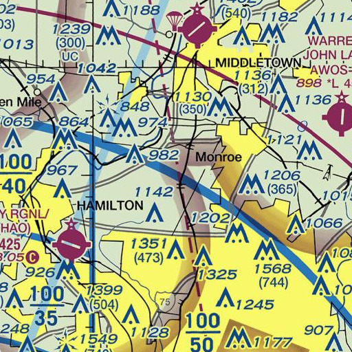 FAA VFR chart of School Number 5 (historical), OH