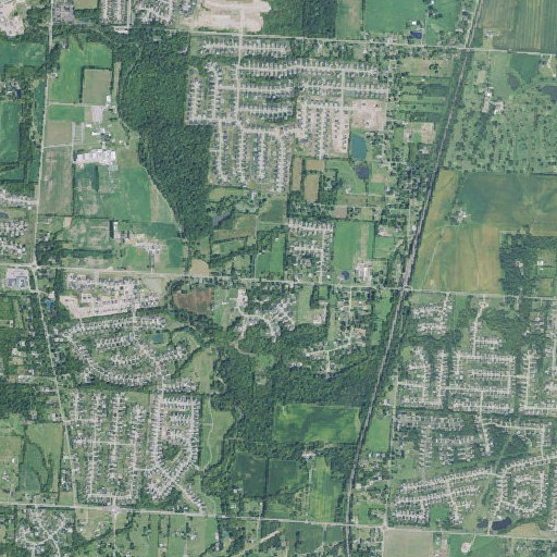 Aerial imagery of School Number 5 (historical), OH