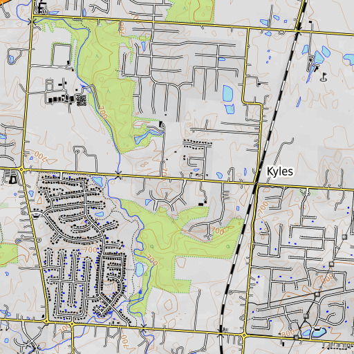OpenTopoMap map of School Number 5 (historical), OH