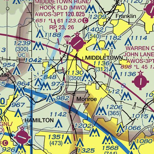 FAA VFR chart of School Number 7 (historical), OH