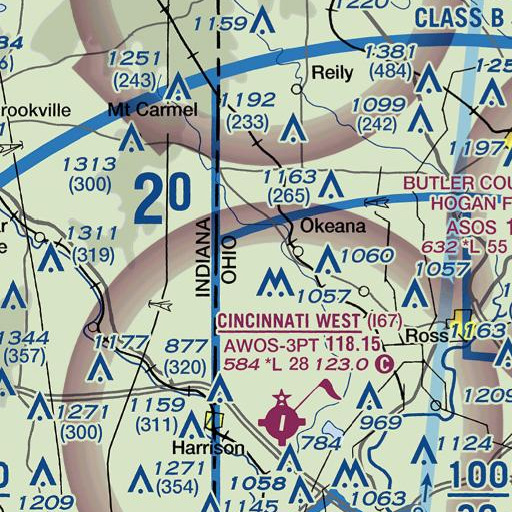 FAA VFR chart of School Number 4 (historical), OH
