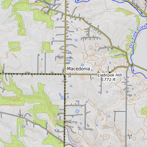 OpenTopoMap map of School Number 4 (historical), OH