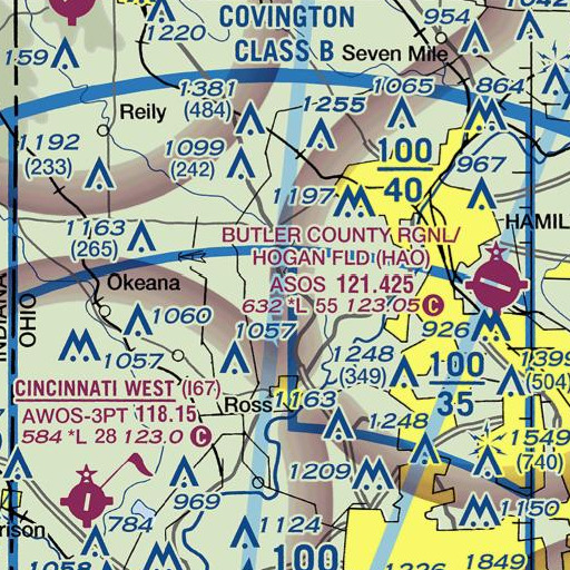 FAA VFR chart of School Number 6 (historical), OH
