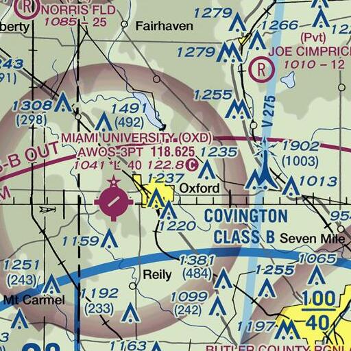 FAA VFR chart of School Number 6 (historical), OH