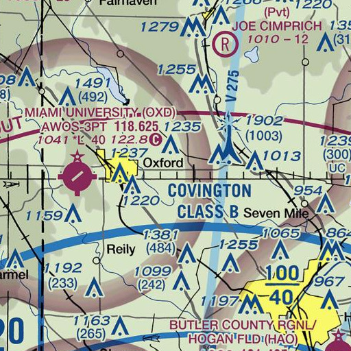 FAA VFR chart of School Number 4 (historical), OH