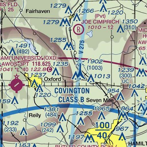 FAA VFR chart of School Number 9 (historical), OH