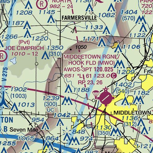 FAA VFR chart of School Number 3 (historical), OH