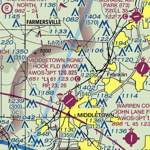 FAA VFR chart of School Number 1 (historical), OH