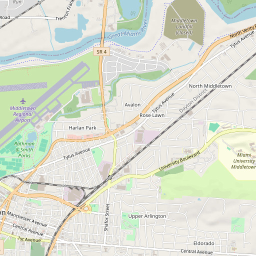 OpenStreetMap map of School Number 1 (historical), OH