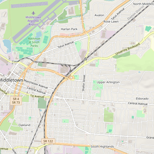 OpenStreetMap map of Miami Park, OH