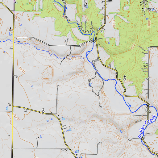 OpenTopoMap map of School Number 3 (historical), OH