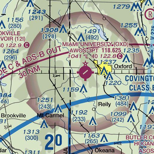 FAA VFR chart of School Number 7 (historical), OH