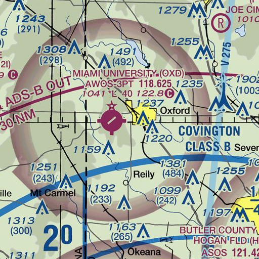 FAA VFR chart of School Number 9 (historical), OH