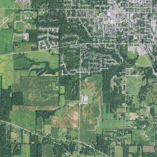 Aerial imagery of School Number 9 (historical), OH