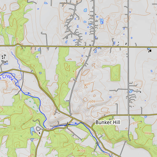 OpenTopoMap map of School Number 6 (historical), OH