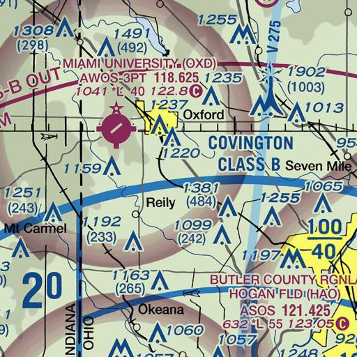 FAA VFR chart of School Number 1 (historical), OH