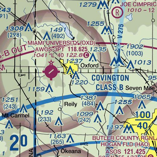 FAA VFR chart of School Number 8 (historical), OH
