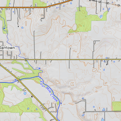 OpenTopoMap map of School Number 11 (historical), OH