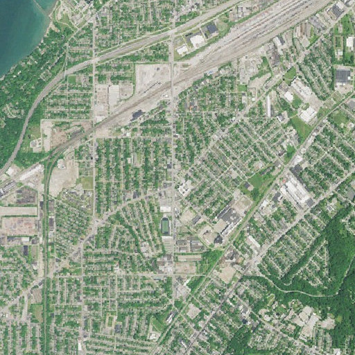 Aerial imagery of Five Points Shopping Center, OH