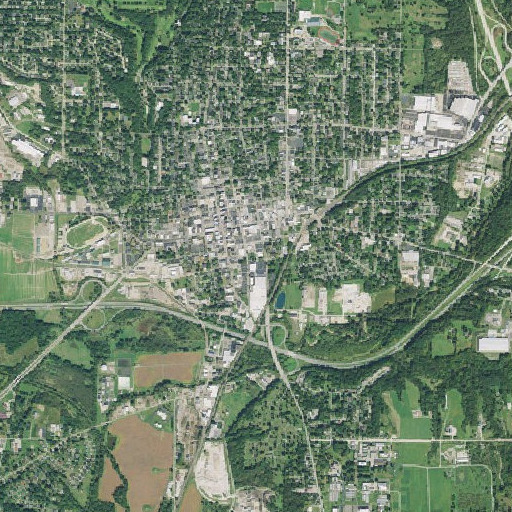 Aerial imagery of School Number 1 (historical), OH