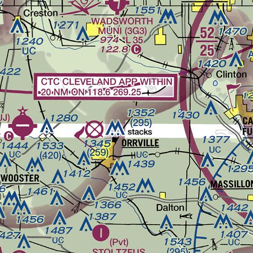 FAA VFR chart of School Number 2 (historical), OH