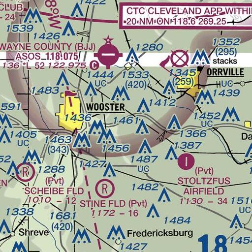 FAA VFR chart of School Number 3 (historical), OH