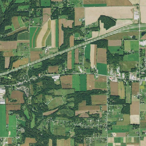 Aerial imagery of School Number 3 (historical), OH