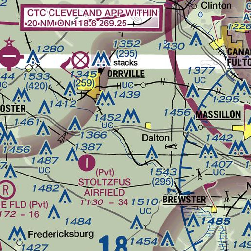 FAA VFR chart of School Number 4 (historical), OH