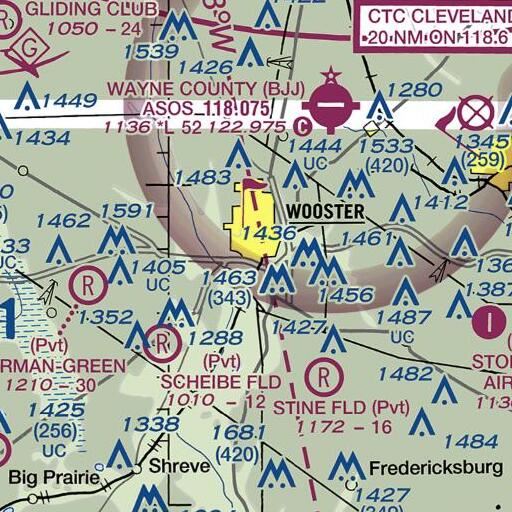 FAA VFR chart of School Number 4 (historical), OH