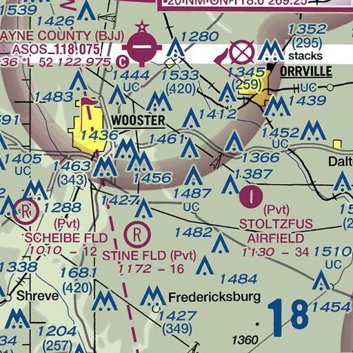 FAA VFR chart of School Number 4 (historical), OH