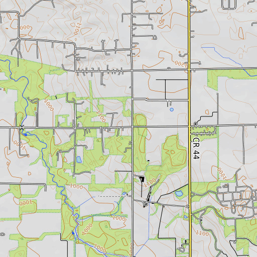 OpenTopoMap map of School Number 4 (historical), OH