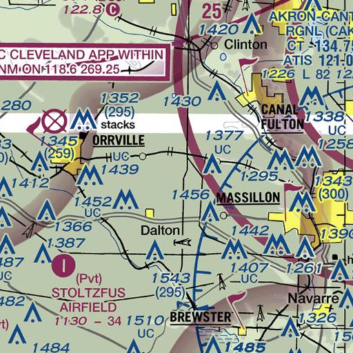 FAA VFR chart of School Number 5 (historical), OH